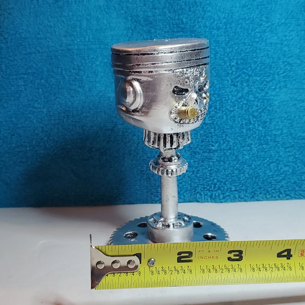 NEW Piston Man Art Deco Statue with Gear Body - Picture 7 of 8